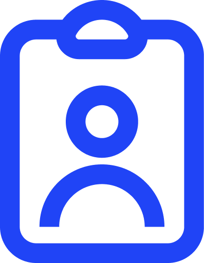 Person on a clipboard icon